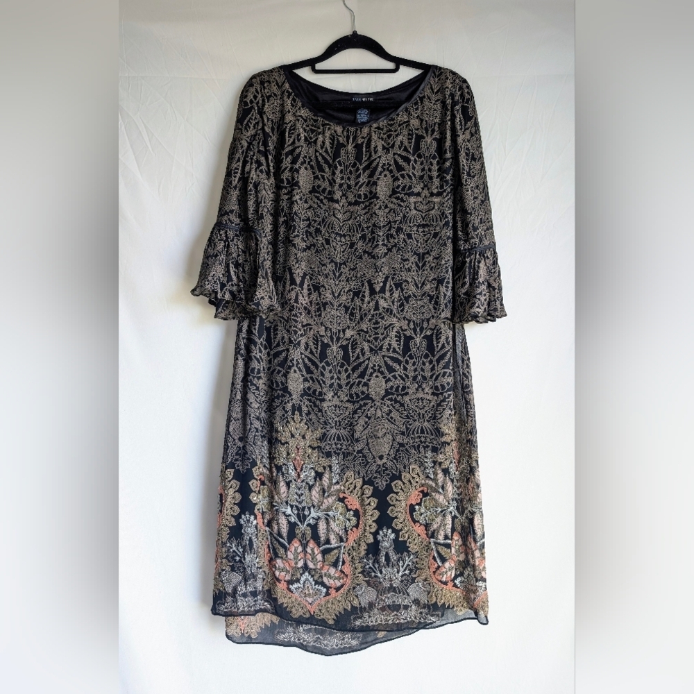 Boho Flowy Bell Sleeve Dress